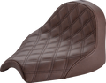 SADDLEMEN Seat - Renegade Solo - Lattice Stitched - Brown I21-04-002BLS