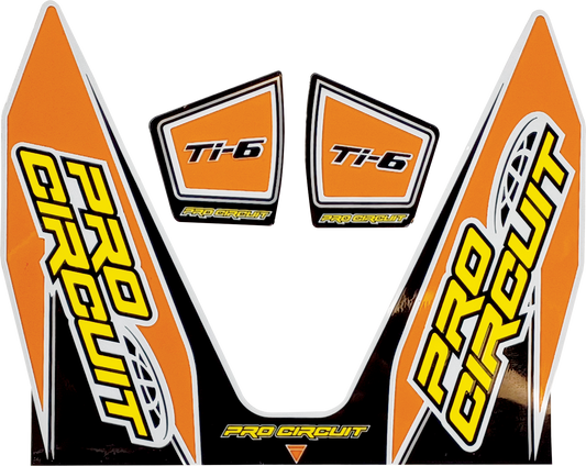 PRO CIRCUIT Ti-6 Decal - Orange DC22TI6-ORANGE