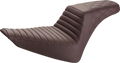 SADDLEMEN Step-Up Seat - Front Tuck-n-Roll/Rear Lattice Stitch - Brown 812-26-176BR