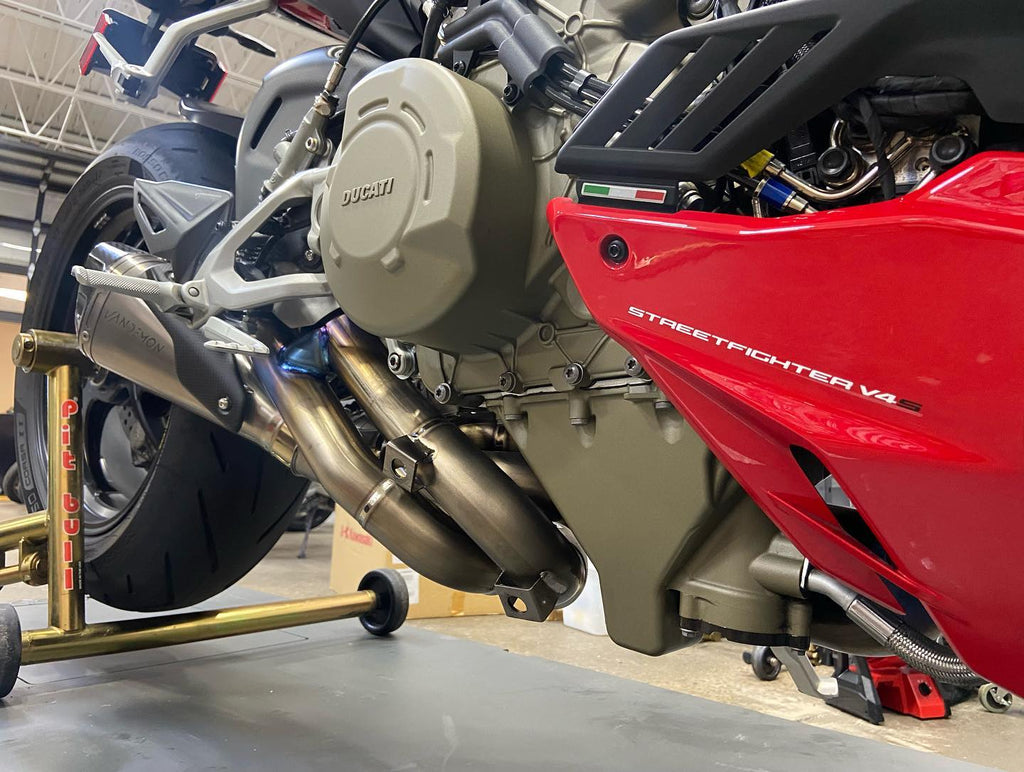 Vandemon  Ducati V4 Panigale & Streetfighter Full Titanium Exhaust system 2020-2022 DUCV4TIEXHSYSNB VA-45