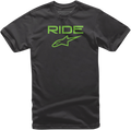 ALPINESTARS Ride 2.0 T-Shirt - Black/Green - XL 1038720001060XL