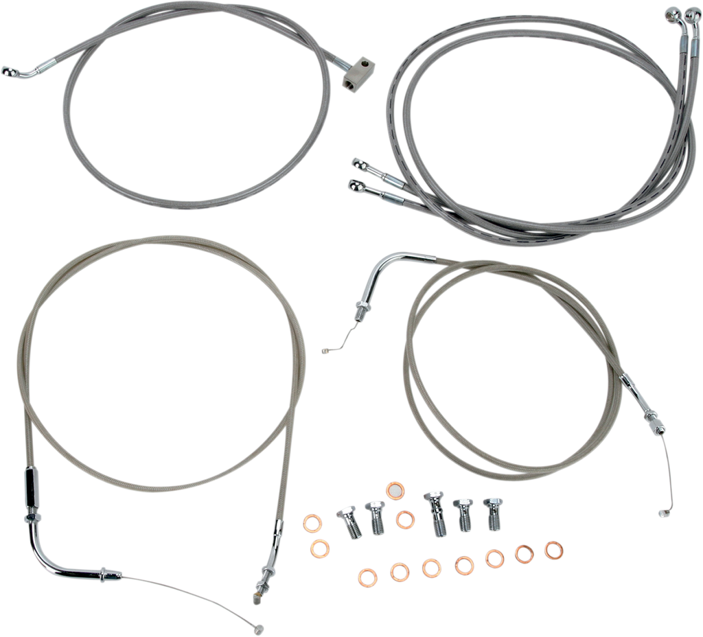 BARON Cable Line Kit - 18" - 20" - Roadliner - Stainless Steel BA-8059KT-18