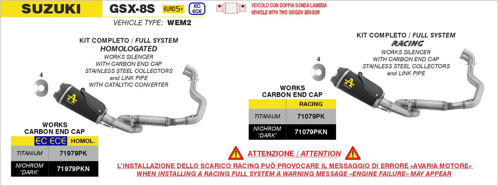 Arrow Exhaust 11021DB