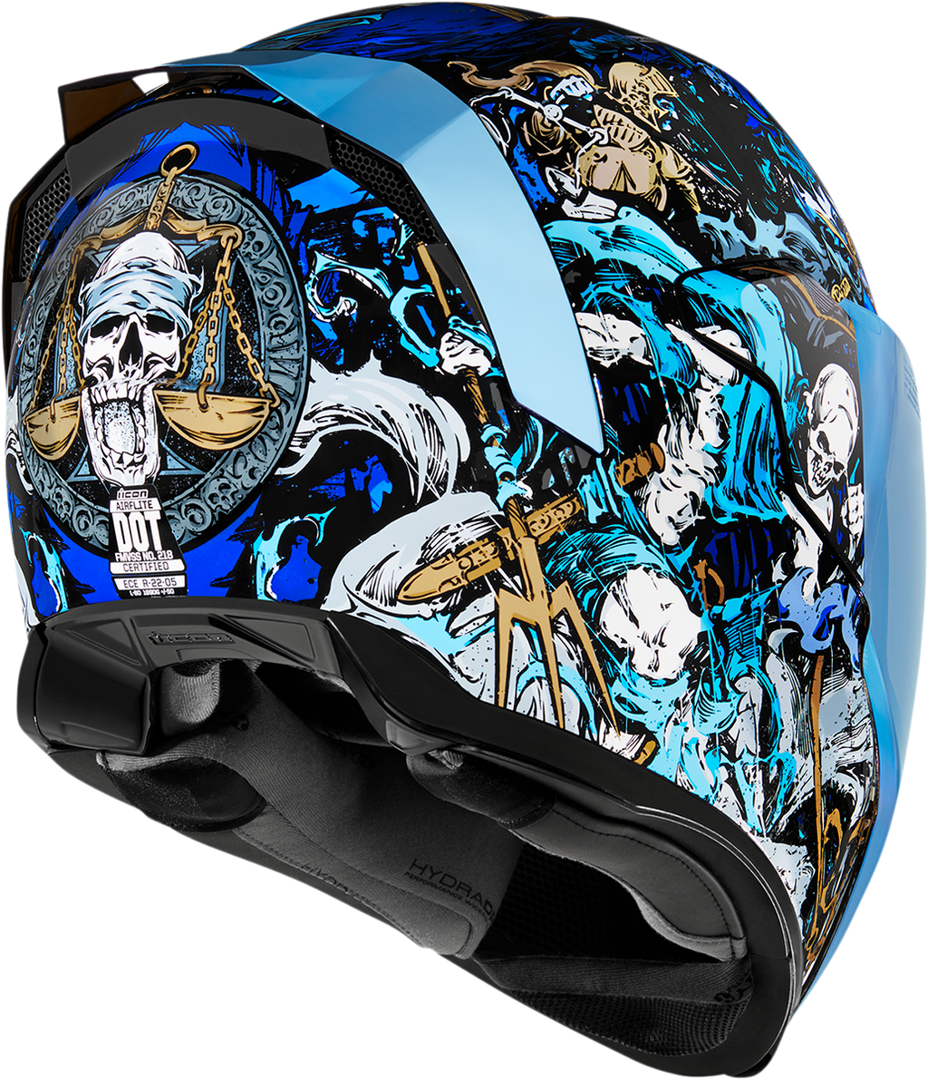 ICON Airflite™ Helmet - 4Horsemen - Blue - Large 0101-13920