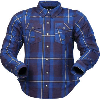 Z1R Women's Ashwood Flannel - Blue - 3W 2822-1865