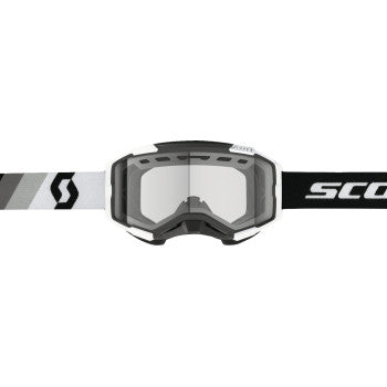 SCOTT Fury Snow Cross Goggle - Premium Black/White - Clear Lens 278605-7702043