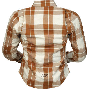 Z1R Women's Ashwood Flannel - Brown - Large 2822-1869