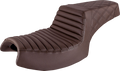 SADDLEMEN Step Up Seat - Front Tuck-n'-Roll/Rear Lattice - Brown - Challenger I20-06-176BR