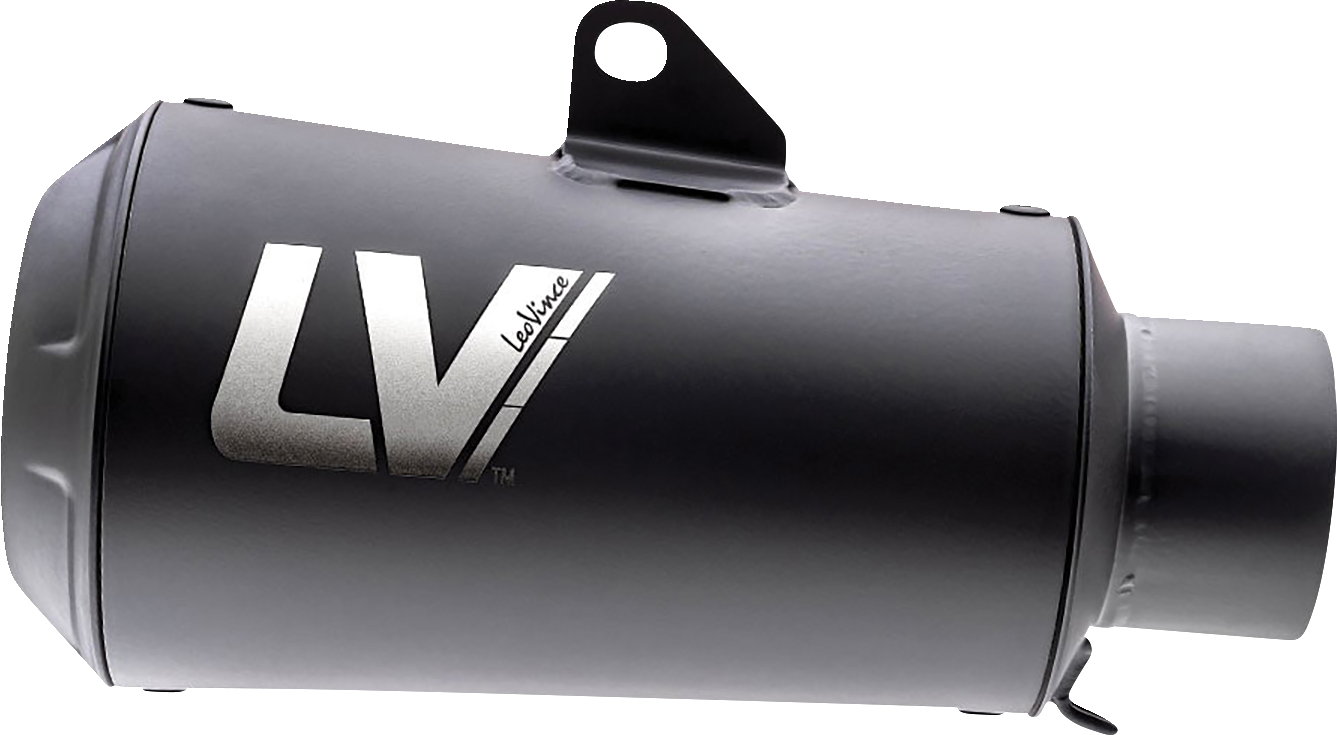 LEOVINCE LV-10 Slip-On Muffler - Universal Black 9746FBU  1811-4293 NO RETURNS- YOU GET WHAT YOU SEE IN THE PIC