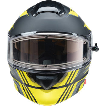 Z1R Solaris 2.0 Helmet - First Tracks - Electric - Dual Pane - Black/Hi-Viz - Large 0120-0840