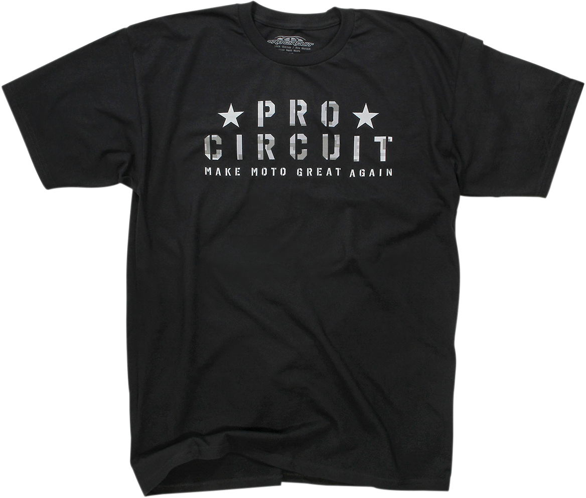 PRO CIRCUIT Flag T-Shirt - Black - Small 6411810-10