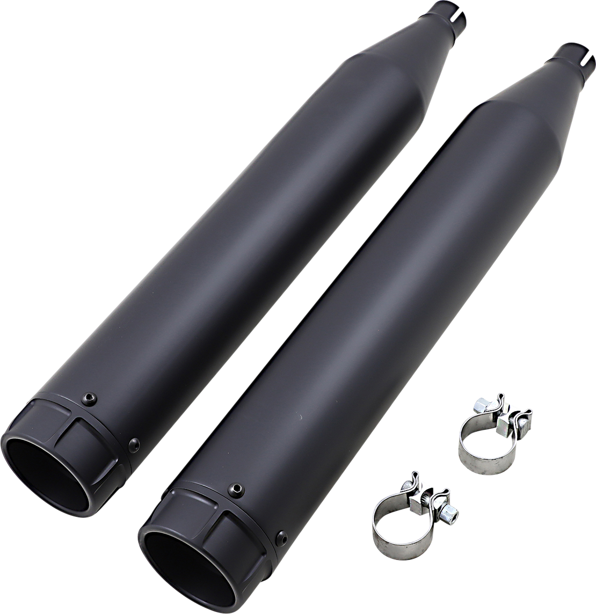 VANCE & HINES 4-1/2" Torquer Mufflers for '95-'16 FL - Black 46673