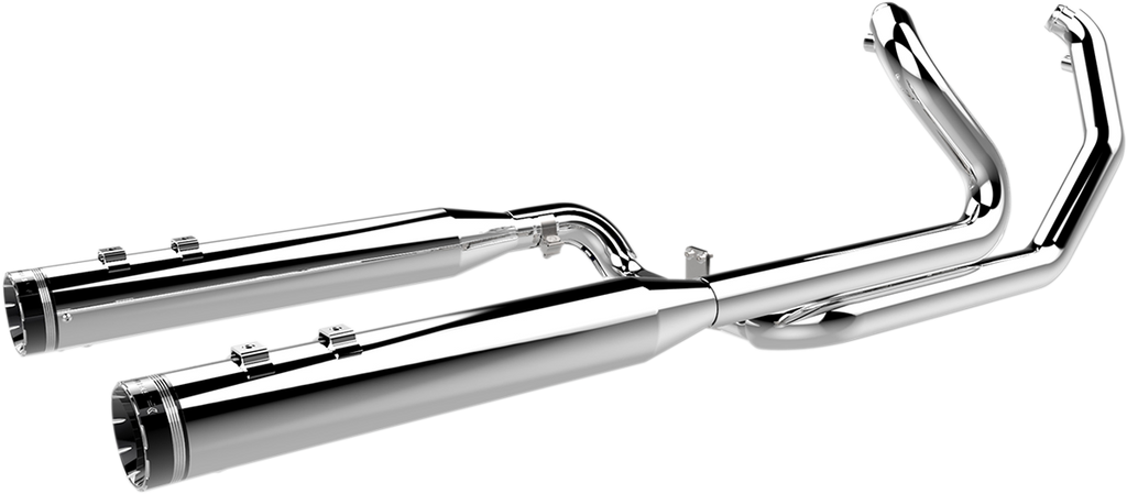 KHROME WERKS 2:2 Dominator Exhaust System - Chrome - '09-'16 FL - With 4-1/2" Muffler 200630
