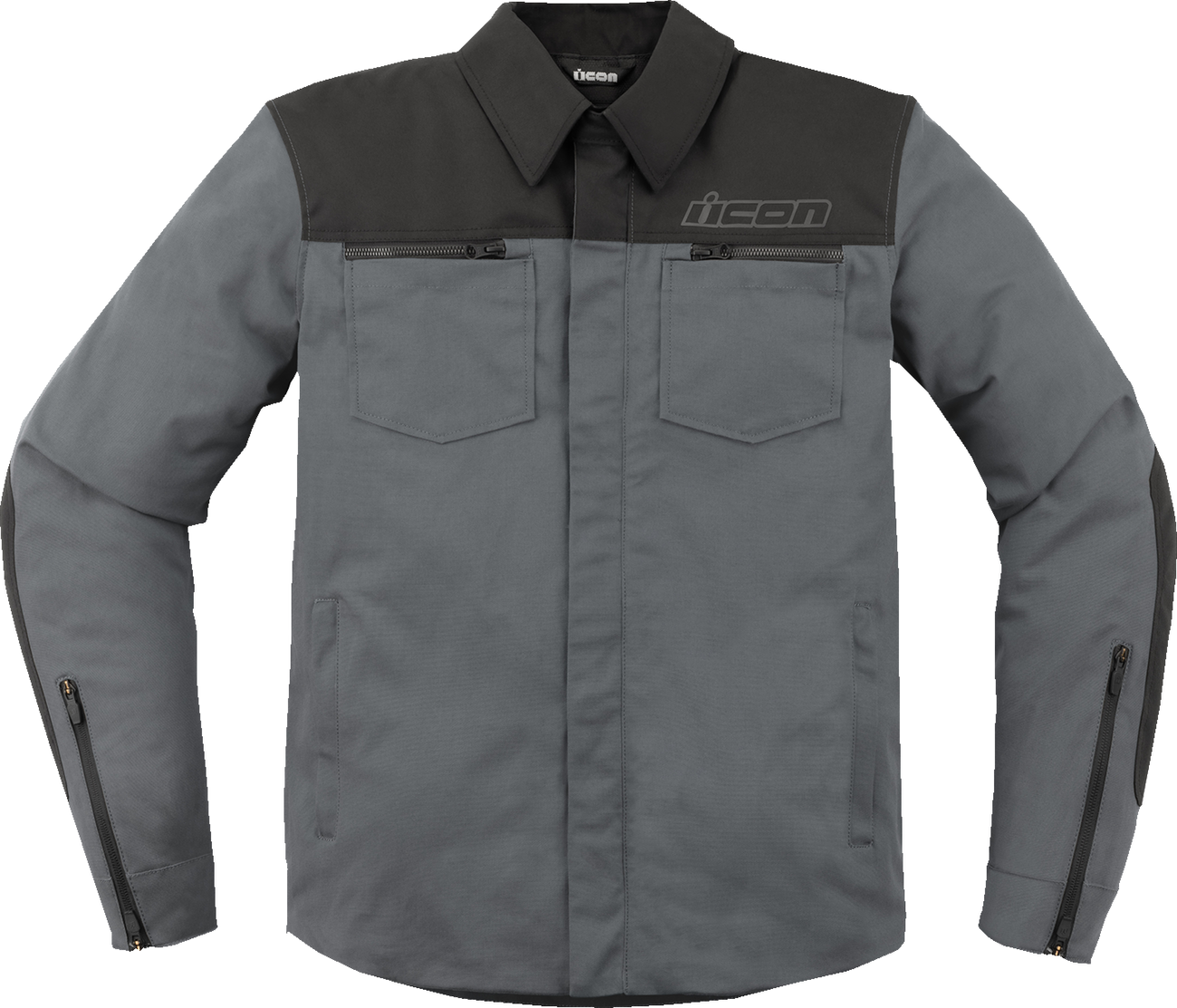 ICON Upstate Canvas CE Jacket - Gray - Large 2820-6243