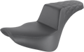 SADDLEMEN Step-Up Seat - Rear Lattice Stitch - Black 818-33-173