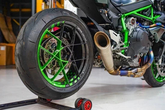 IN STOCK Vandemon Brushed Titanium Exhaust System Ninja H2 & H2R 2015-26 KAWAH2TICSBRUEXHD VA-2