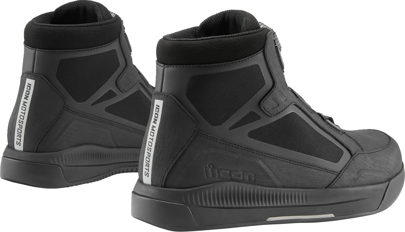 ICON Patrol 3™ Waterproof Boots - Black - Size 8.5 3403-1282