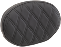 DRAG SPECIALTIES Sissy Bar Pad - Double Diamond - Black - Oval 0822-0446