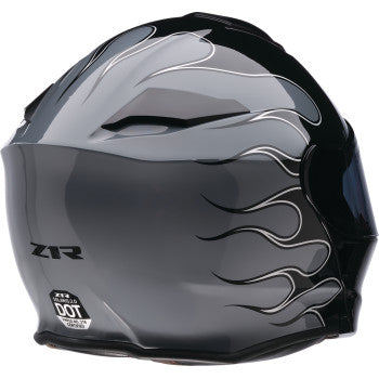 Z1R Solaris 2.0 Modular Helmet - Flame - Black/Gray - Medium 0100-2654