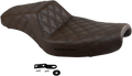 SADDLEMEN Step-Up Seat - Full Lattice Stitch - Brown - XL 807-11-175BR