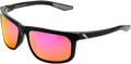 100% Hakan Sunglasses - Black - Purple Mirror 61036-001-72