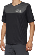 100% Airmatic Jersey - Short-Sleeve - Black/Charcoal - Medium 40014-00001