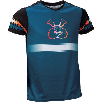MOOSE RACING Mountain Bike Short-Sleeve Jersey - Blue/Orange - Small 5020-0262
