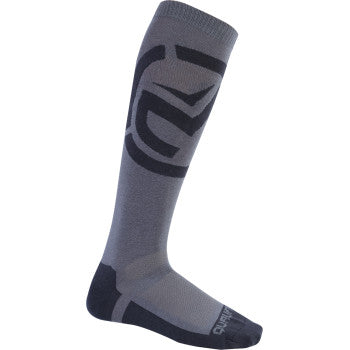 MOOSE OFFROAD Qualifier Socks - Black/Gray - Small/Medium 3431-0896
