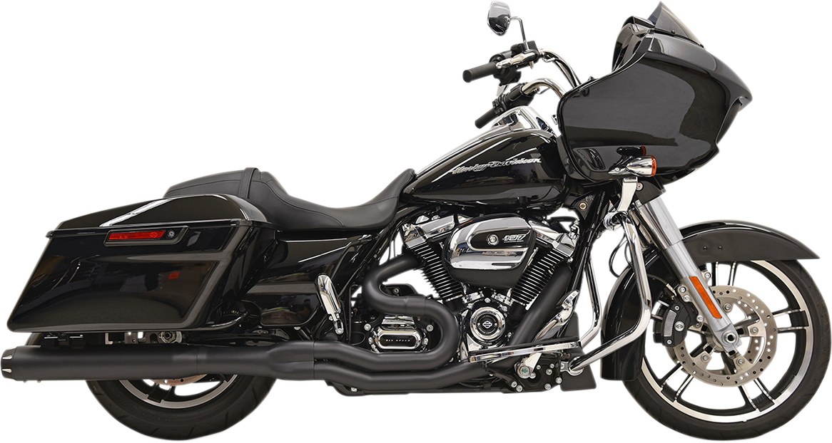 BASSANI XHAUST B4 2:1 Exhaust - Black - Straight Can 1F58RB