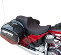 DRAG SPECIALTIES Predator III Seat - Double Diamond - Red Stitching - Vinyl - '14-'22 Indian 0810-2264