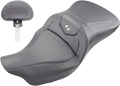 SADDLEMEN Extended Reach Road Sofa Seat - Carbon Fiber - Backrest - '08-'23 FL 808-07B-186BR