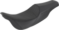 SADDLEMEN Seat - Ken's Factory Pro Series - Front Gripper/Rear Smooth - Black KEN80807