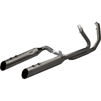 KHROME WERKS 2-into-1-into-2 Dominator-SR Exhaust System - Eclipse - Without End Caps - Twin Cam Touring 201830-SR