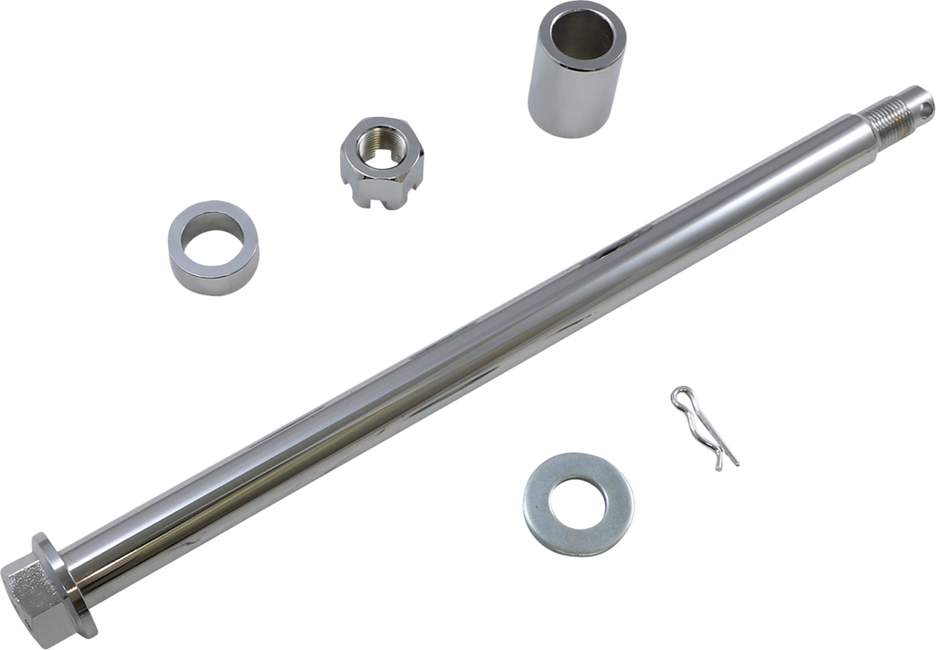 DRAG SPECIALTIES Axle Kit - Rear - Chrome - '00-'01 FLT W16-0348