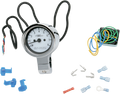 BARON 3" Bullet Electronic Tachometer Fits 1" Bar - Chrome - White Face - 3.5" L x 2.875" D BA-7570-00