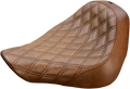 SADDLEMEN Renegade Solo Seat - Lattice Stitched - Brown 818-27-002BLS