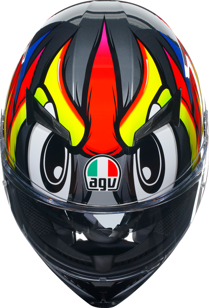 AGV K3 Helmet - Birdy 2.0 - Gray/Yellow/Red - XL 2118381004012XL