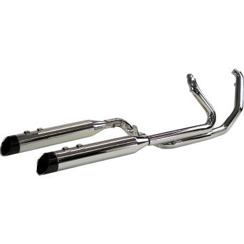 KHROME WERKS 2-into-1-into-2 Dominator-SR Exhaust System - Chrome - Without End Caps - M8 Touring  200400A-SR