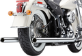 COBRA True Dual Exhaust - Billet Tip - '12-'17 Softail 6986
