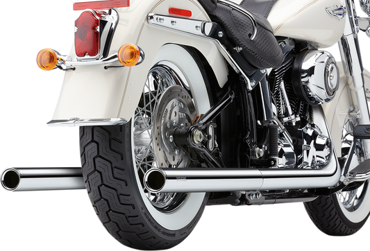 COBRA True Dual Exhaust - Billet Tip - '12-'17 Softail 6986