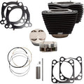 S&S CYCLE Cylinder Kit - 4.625" Stroke - Wrinkle Black w/o Highlights - M8 910-0763A