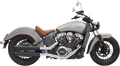 BASSANI XHAUST 3" Mufflers - Black - Scout 8S17BSB