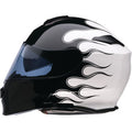 Z1R Solaris 2.0 Modular Helmet - Flame - Black/White - Small 0100-2659