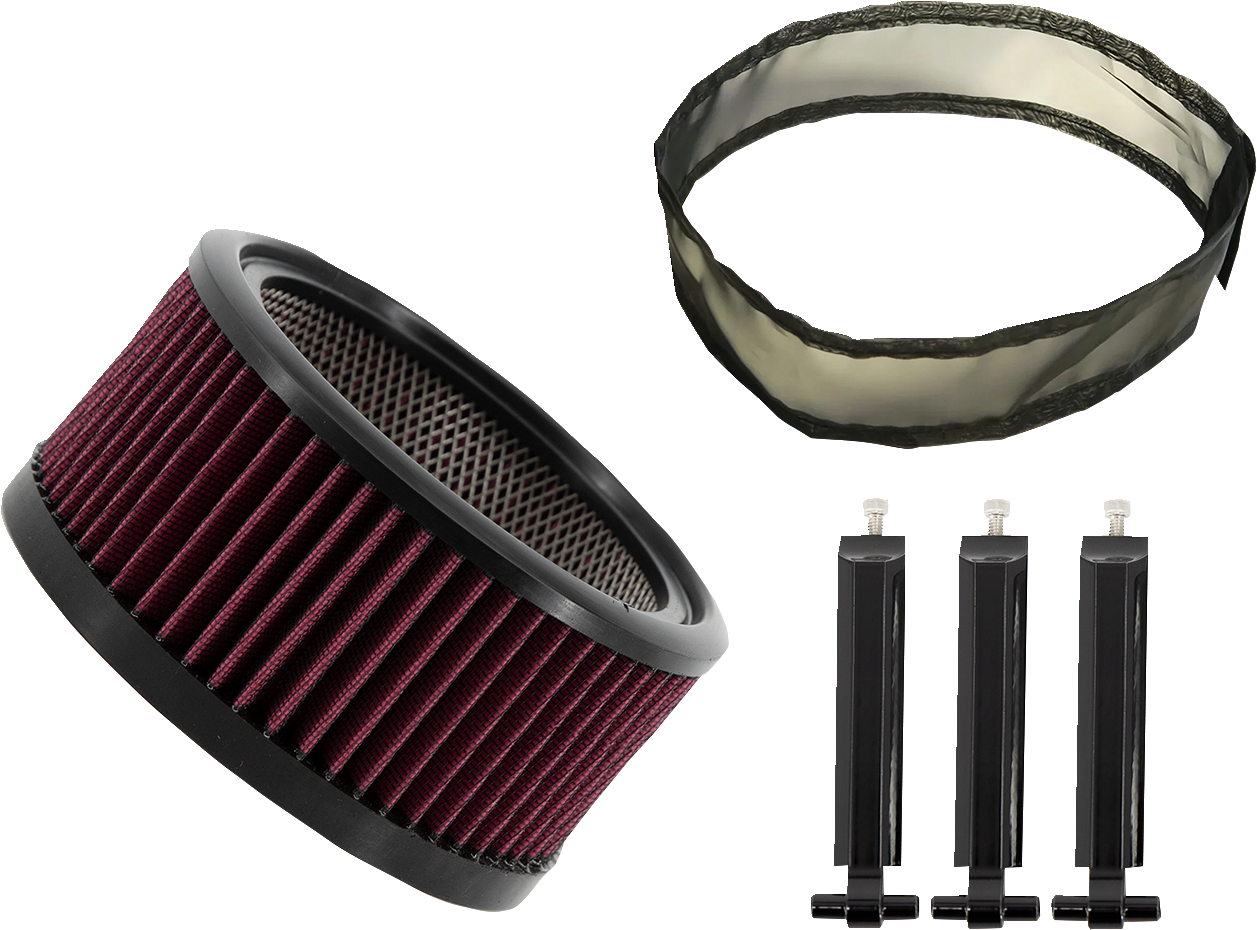 TRASK Air Filter - Big Power Assault - Gloss Black TM-1020-BPGBK