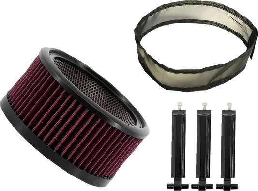 TRASK Air Filter - Big Power Assault - Gloss Black TM-1020-BPGBK