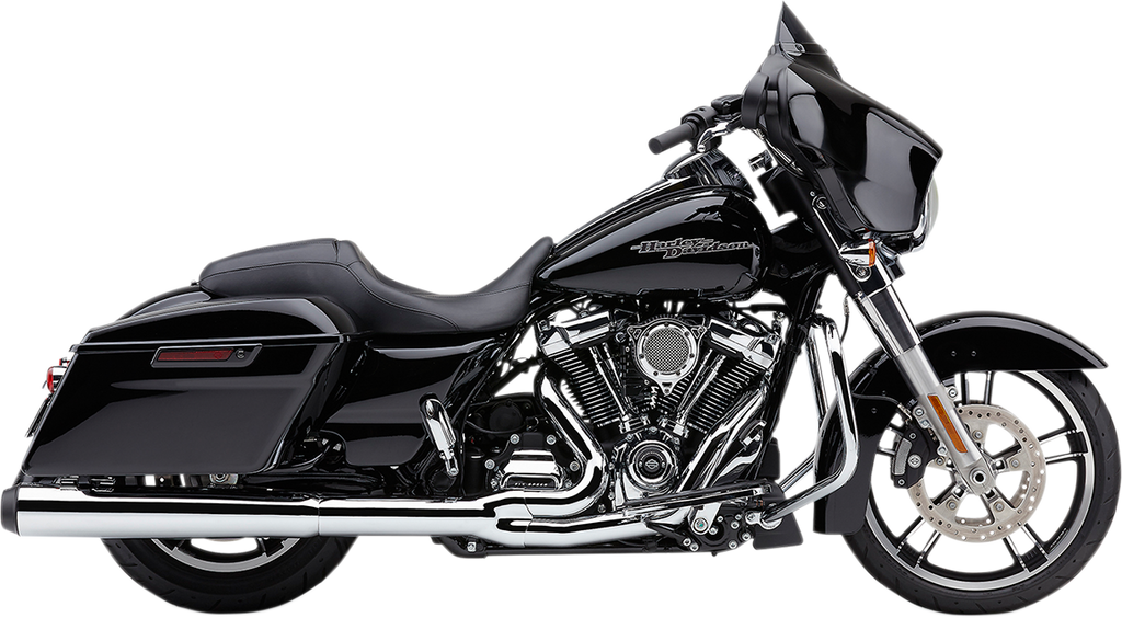 COBRA Powr-Flo 2:1 Exhaust - Chrome - '17-'20 FL NOT FOR TRIKE MODELS 6451
