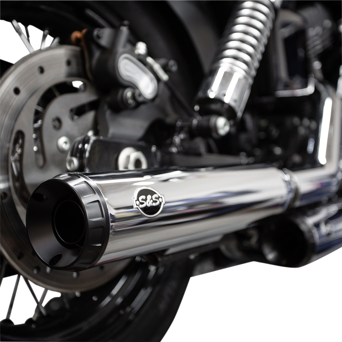 S&S CYCLE Grand National Mufflers - Chrome 550-0719