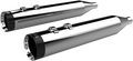 KHROME WERKS Mufflers - Chrome with Turbine Tip  Glide/Road King   202795