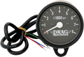 DRAG SPECIALTIES 2.4" Mini Electronic 8000 RPM Tachometer - Black Housing - Black Face 21-6910BNUDS1