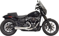 BASSANI XHAUST 2:1 Short Exhaust - Chrome Softail 2018-2021 1S73